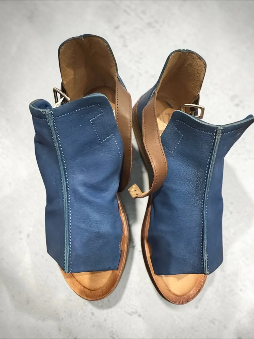 Miz Mooz sandals in denim color. Size 10 excellent condition!